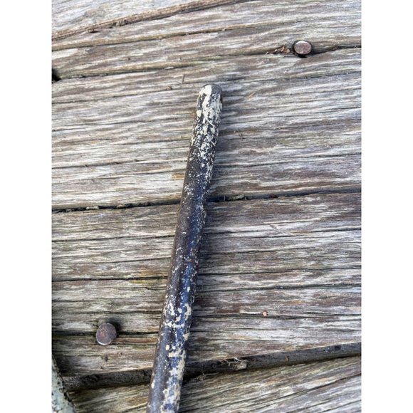 Antique Triangle Dinner Cowboy Bell and Rod Farmhouse Rustic - Picture 10 of 12